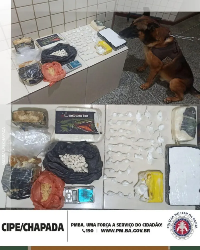 Homem é detido acusado de tráfico no bairro Jardim do Cedro em Ruy Barbosa