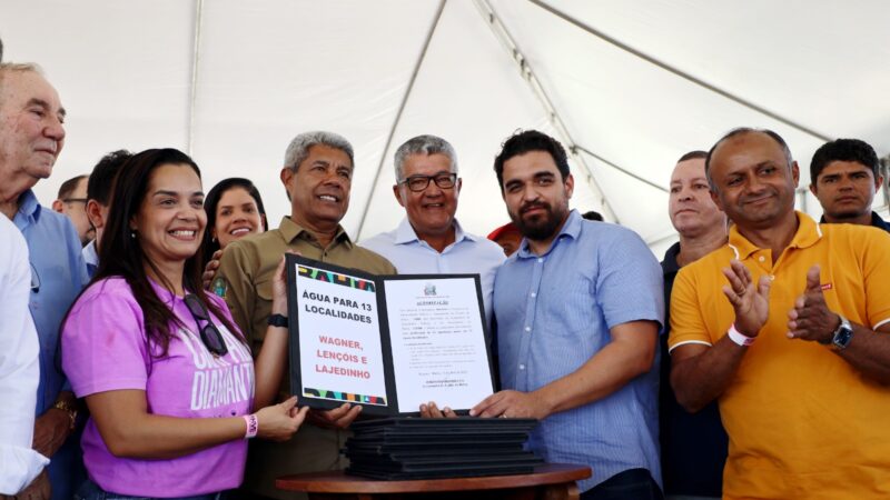 Governo do Estado entrega obras que promovem melhorias em abastecimento e segurança pública para o município de Wagner