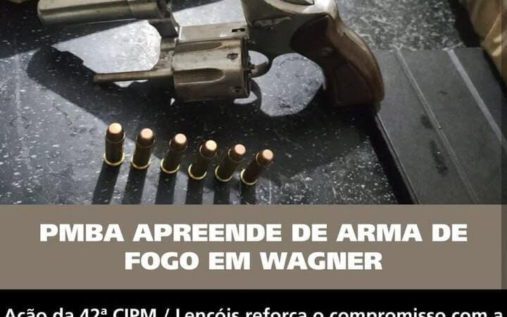 PMBA Apreende arma de fogo em Wagner-BA