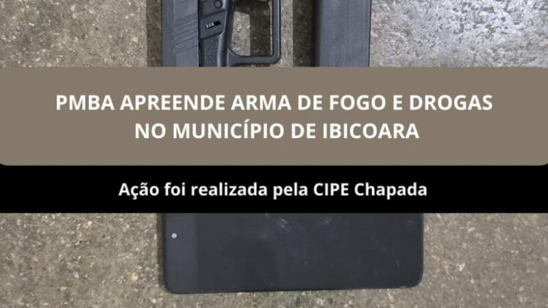 Confronto com a polícia termina com apreensão de arma e droga em Cascavel, distrito de Ibicoara