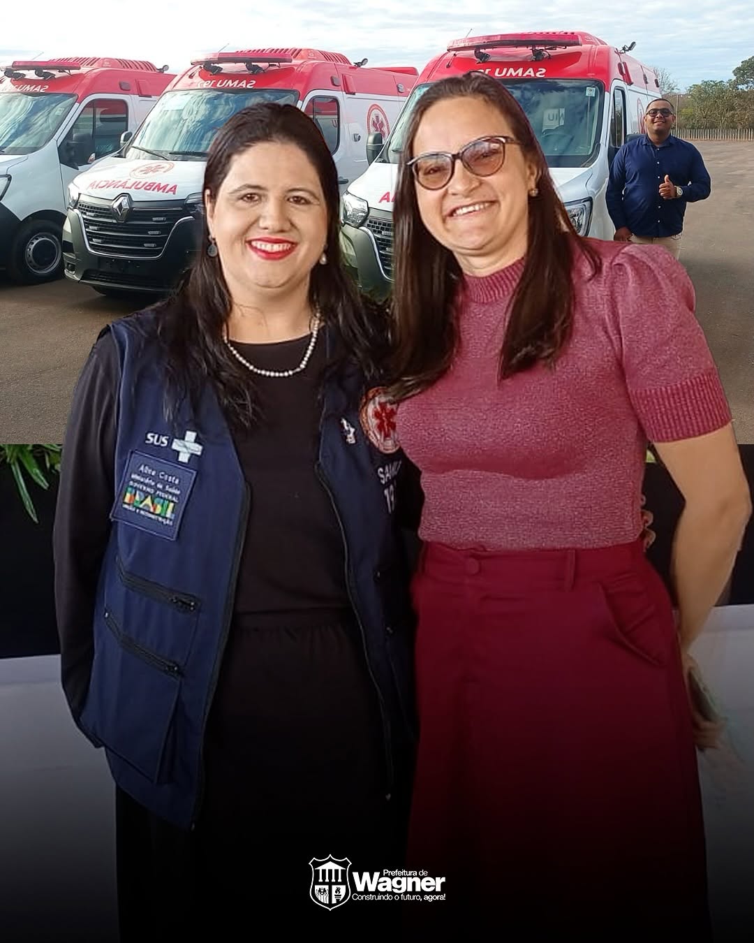 Wagner dá um passo histórico na saúde com chegada de nova ambulância do SAMU