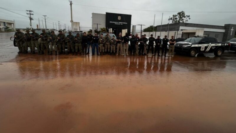 Sob forte chuva, Operação “Lagoa Blindada” é deflagrada pelas forças de segurança em Iraquara – BA