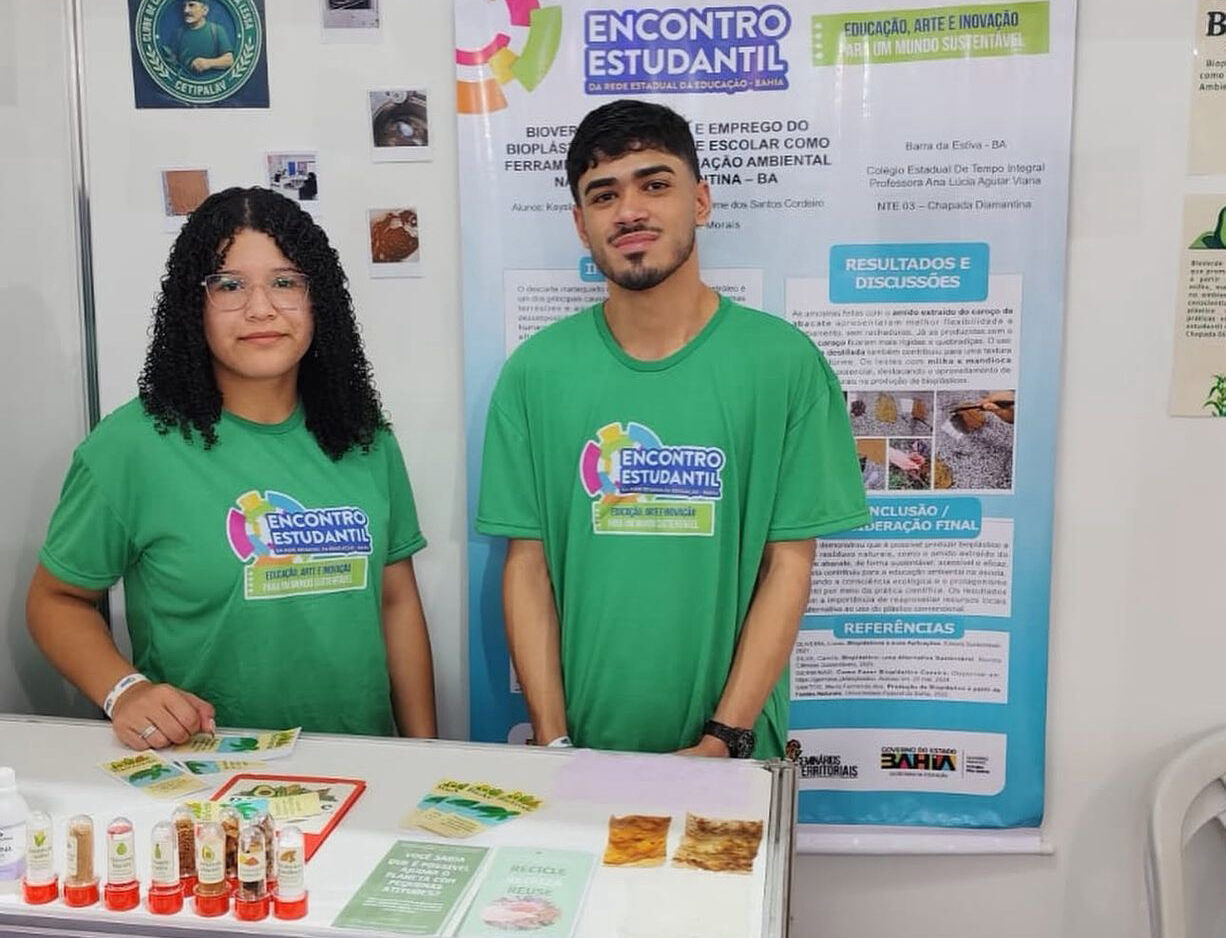 Estudantes da Chapada criam bioplásticos à base de abacate, milho e mandioca