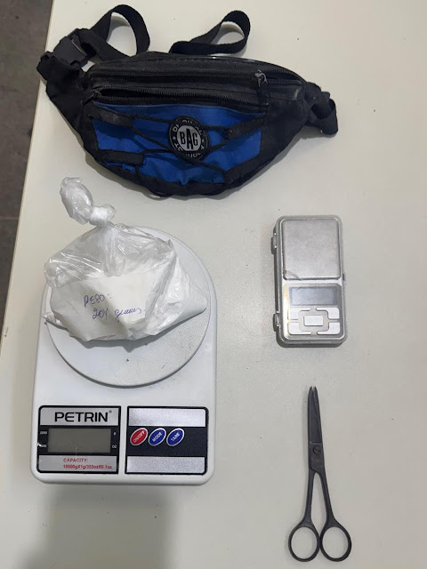 PMBA prende homem por tráfico de drogas e apreende cocaína em Piritiba