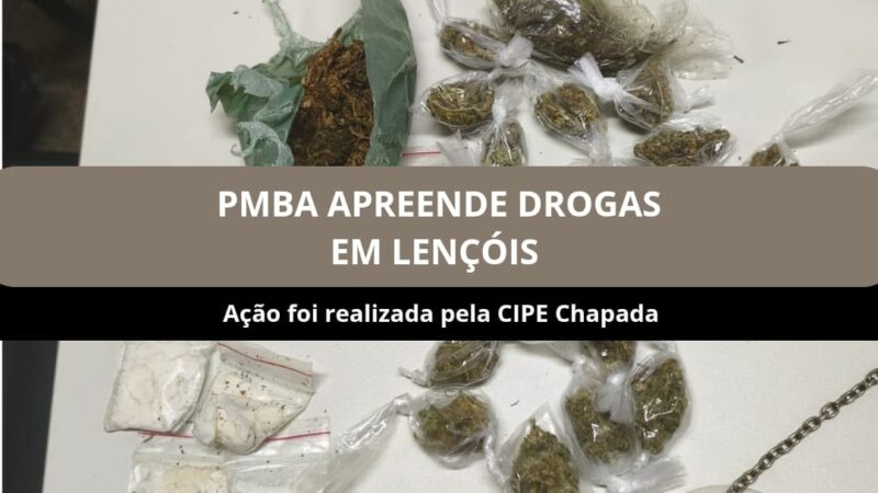 CIPE/Chapada apreende drogas durante ação policial em Lençóis
